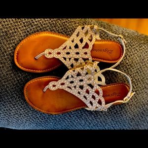 Zigi Soho rose gold sandals